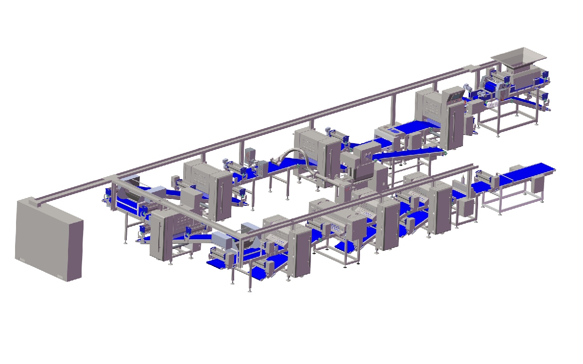 Pastry sheet production line