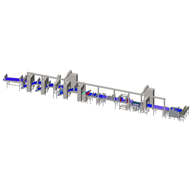 Hand-tearing bread line